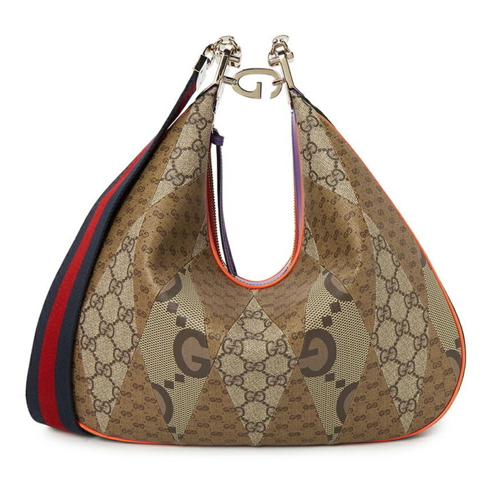 Gucci multicolor GG Supreme patchwork red navy bl… - image 3